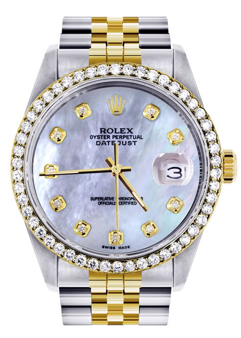 rolex mother of pearl watch.